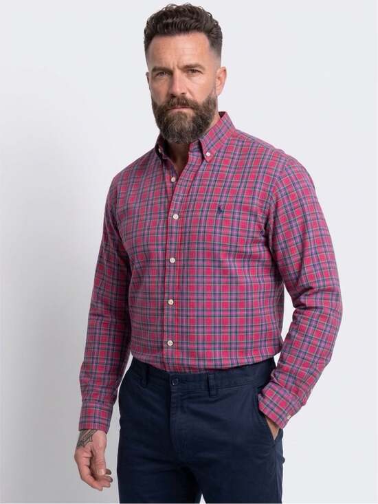 Ralph Lauren Other - Ralph Lauren Men's Red, Blue, and Green Plaid Long Sleeve Button Down Shirt (L)